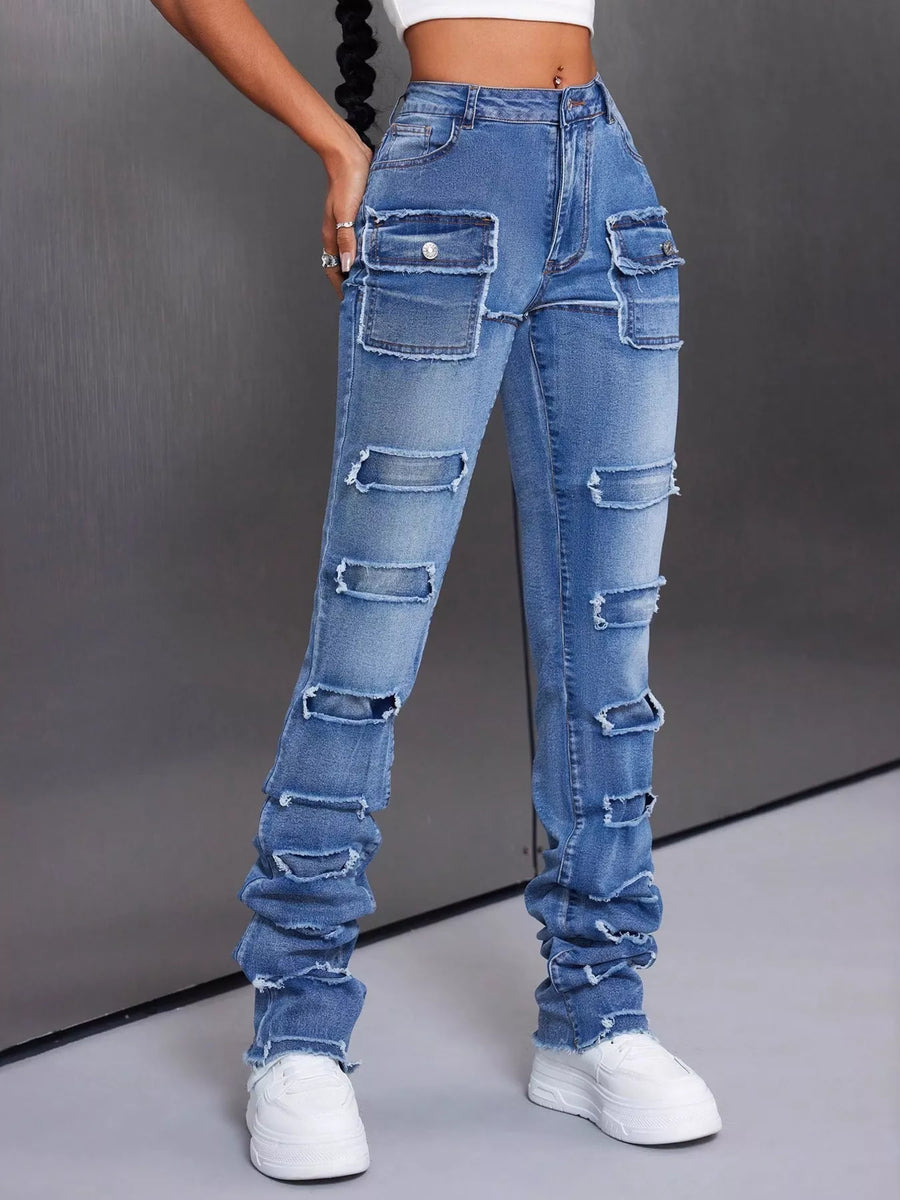 Men's Distressed Slim Fit Jeans - Jeans Junction Online 
