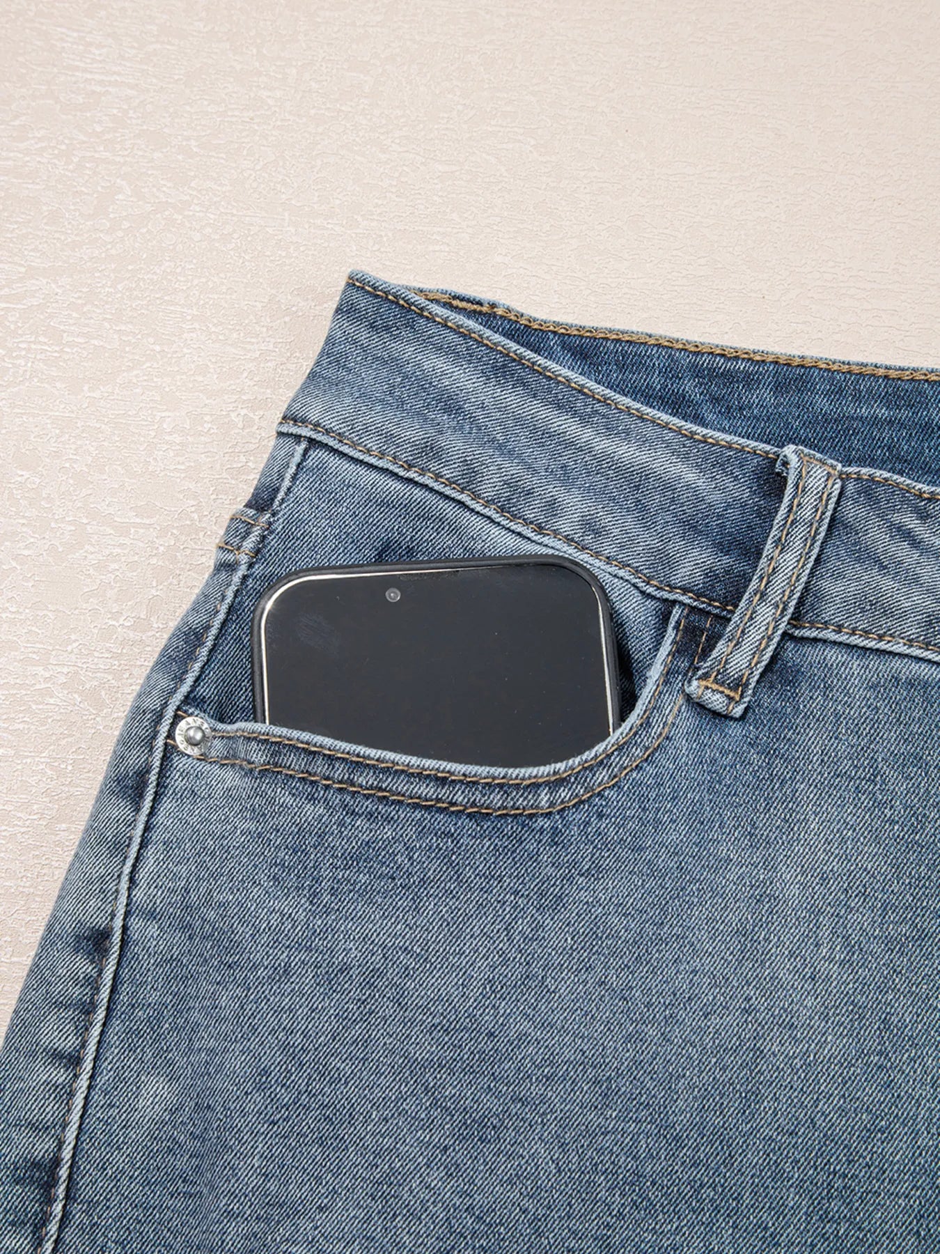 Distressed Ankle-length Straight Jeans - Jeans Junction Online