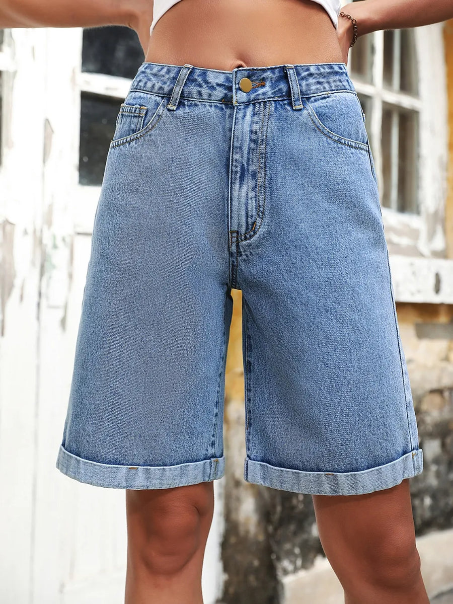 High Waist Denim Shorts - Jeans Junction Online 