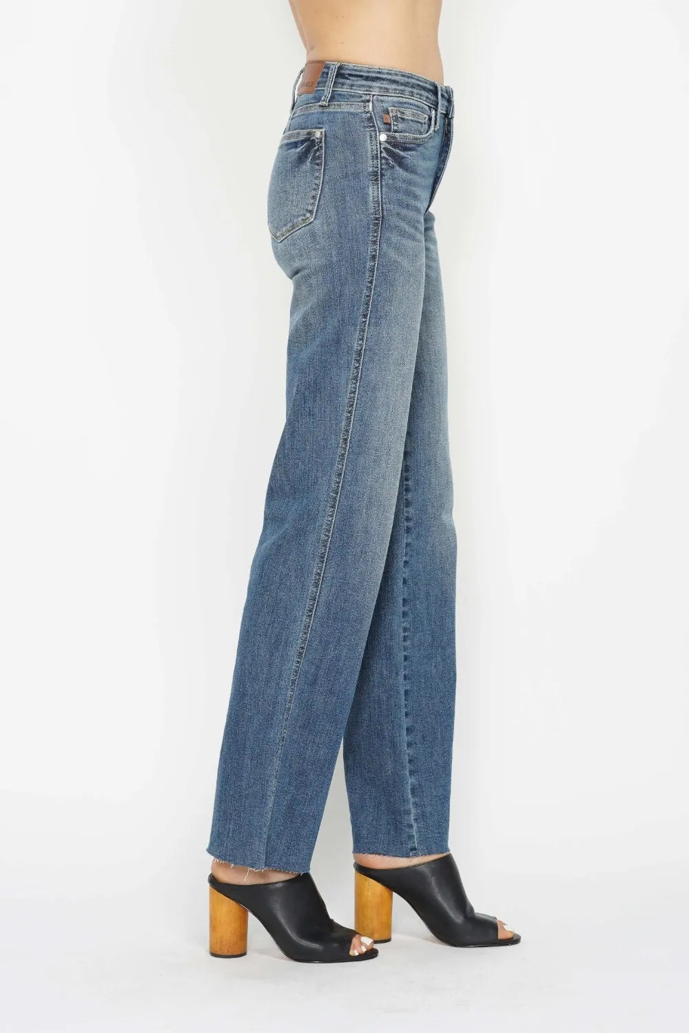 Judy Blue Full Size Tummy Control Straight Jeans - Jeans Junction Online