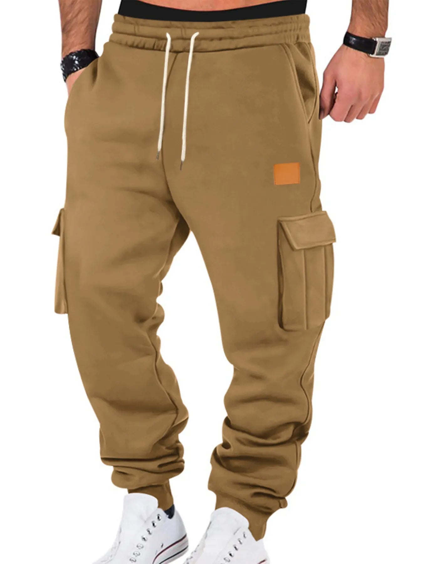Men's Full Size Drawstring Cargo Jogger Pants Plus Size - Jeans Junction Online