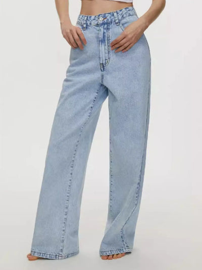High-Waisted Wide Leg Jeans - Jeans Junction Online