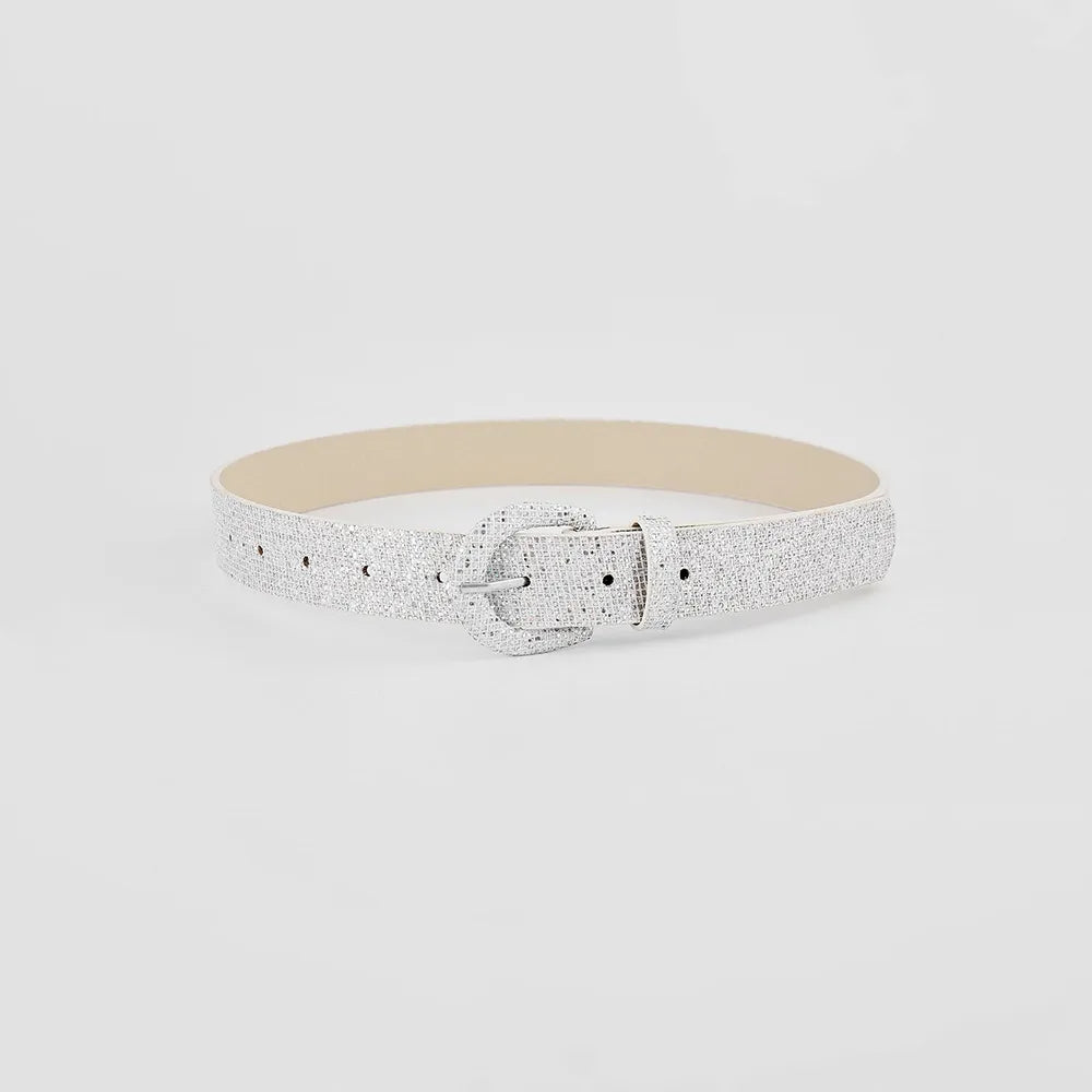 Sequin PU Leather Belt - Jeans Junction Online