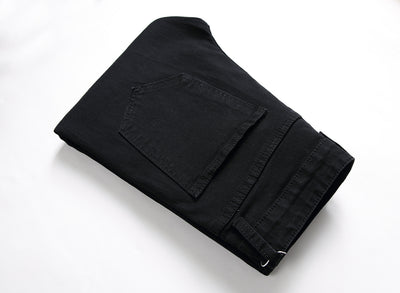 European And American Slim Straight Zipper Pleated Men - Jeans Junction Online