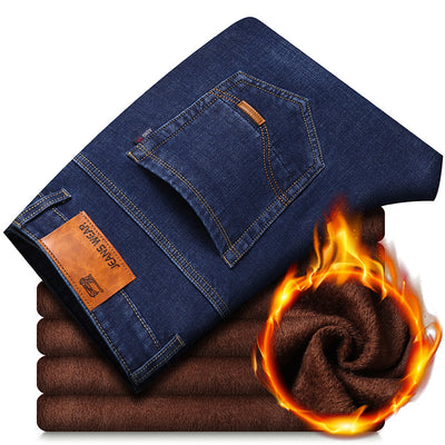Thickened Plush Jeans Keep Men Warm In Winter - Jeans Junction Online