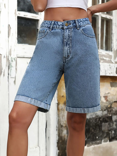 High Waist Denim Shorts - Jeans Junction Online
