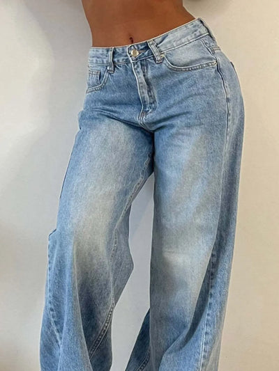 Wide Leg Jeans with Pockets - Jeans Junction Online