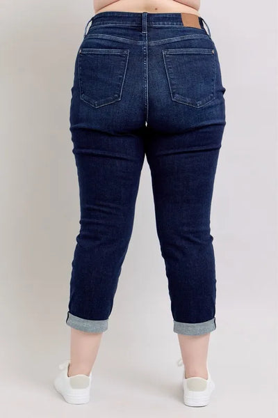 Judy Blue Full Size High Waist Boyfriend Jeans Plus Size - Jeans Junction Online