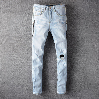 High Street Fashion Men's Jeans With Holes - Jeans Junction Online