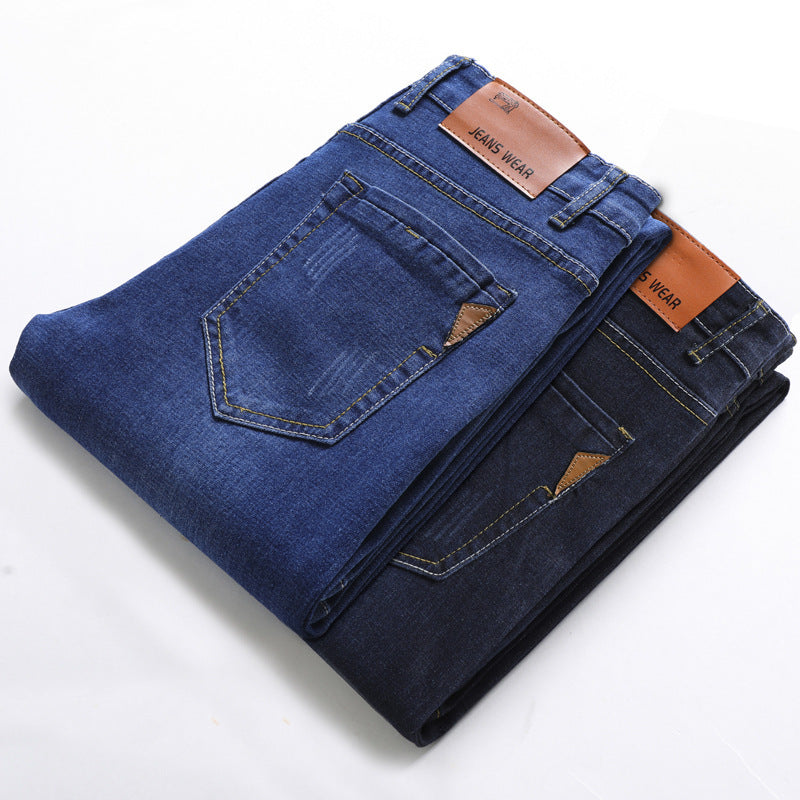 Fashion Men's Straight Stretch Denim Trousers - Jeans Junction Online 