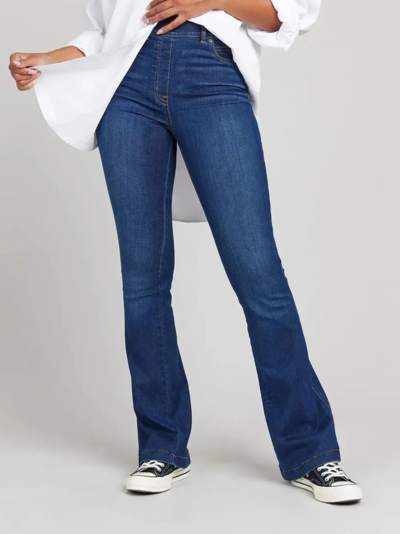 Full Size High-Waisted Flare Jeans Plus Size - Jeans Junction Online