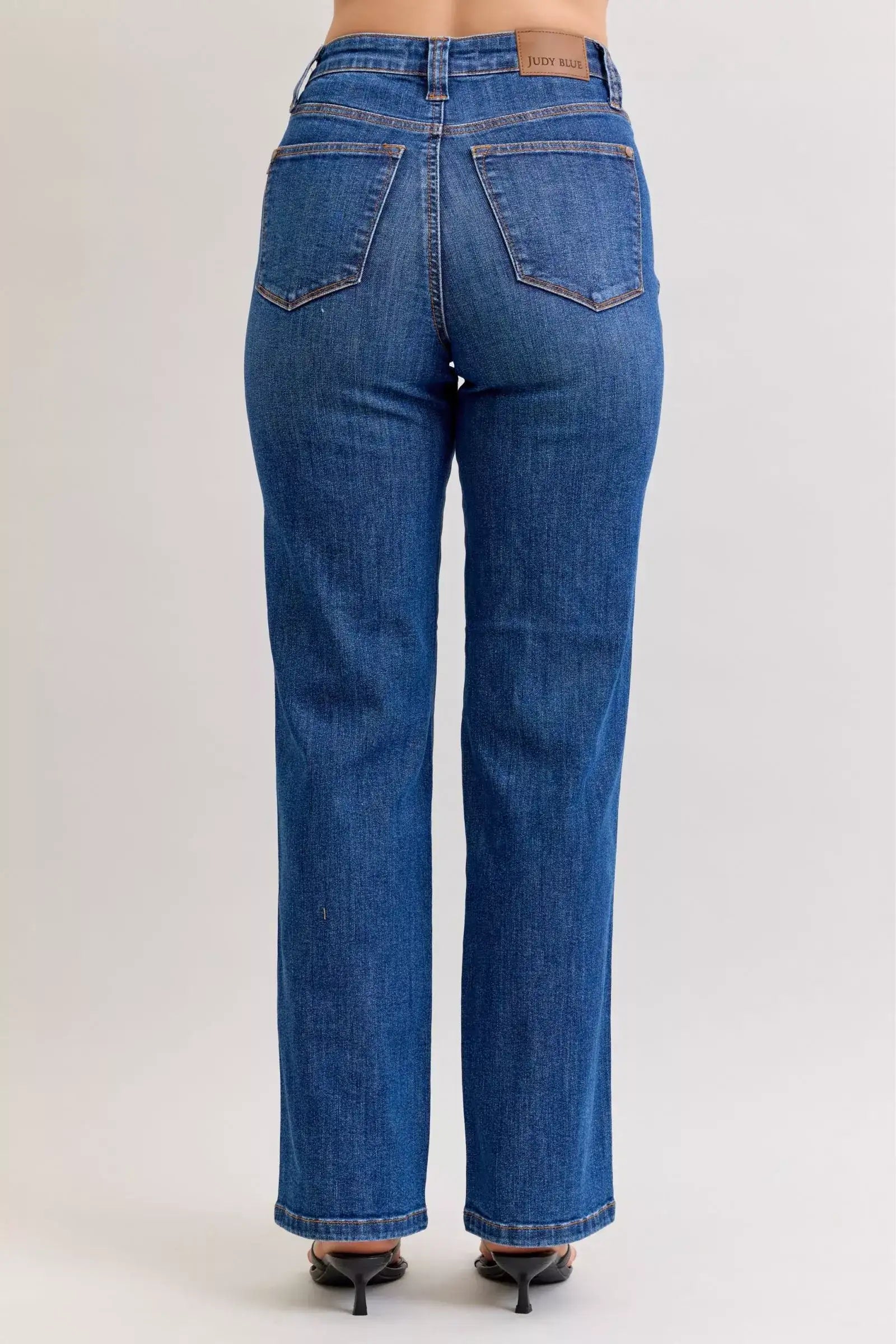 Judy Blue High Waist Tummy Control Straight Jeans - Jeans Junction Online