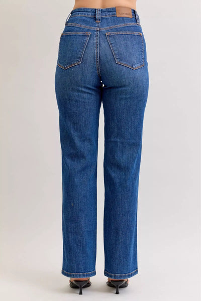 Judy Blue High Waist Tummy Control Straight Jeans - Jeans Junction Online