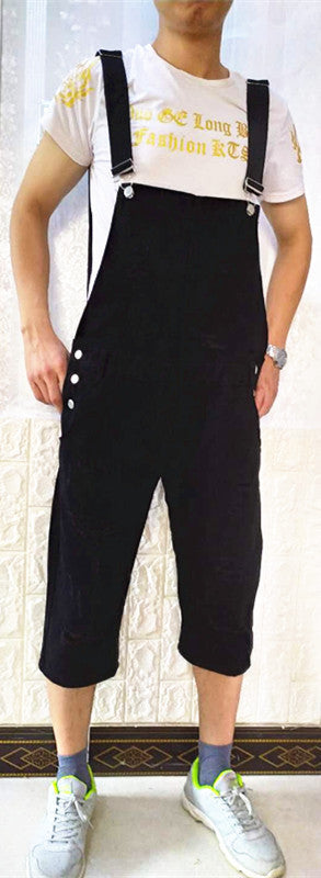 European And American Baggy Jeans Suspenders For Men With Holes - Jeans Junction Online 