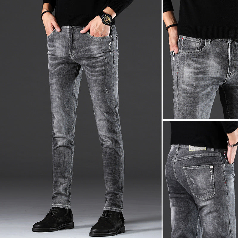 Jeans Men's Slim-Fit Casual Jeans With Small Feet - Jeans Junction Online