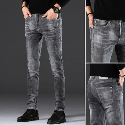 Jeans Men's Slim-Fit Casual Jeans With Small Feet - Jeans Junction Online