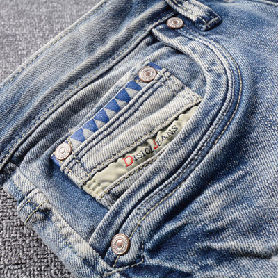 European And American Fashion Ripped Men's Jeans - Jeans Junction Online