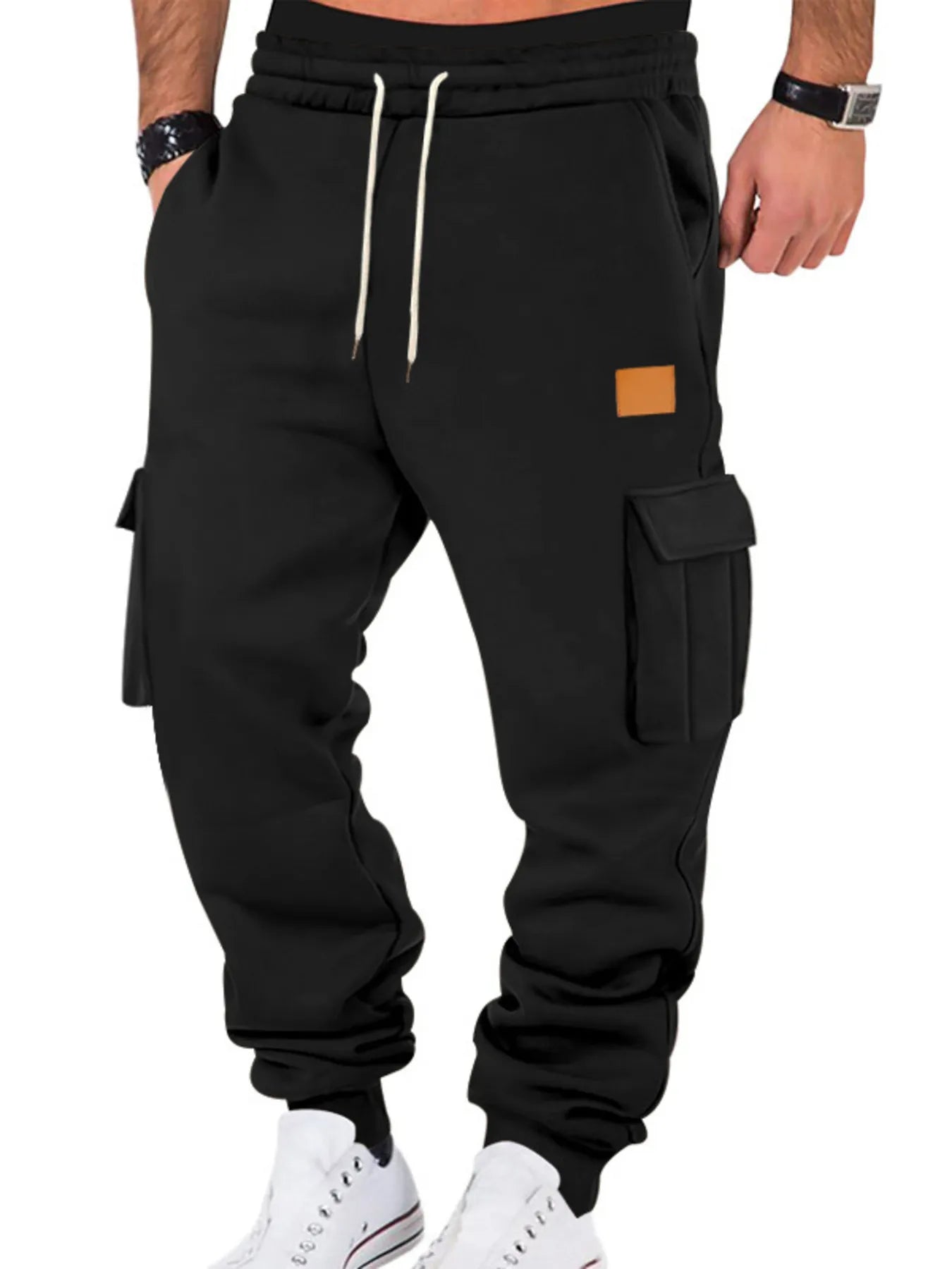 Men's Full Size Drawstring Cargo Jogger Pants Plus Size - Jeans Junction Online