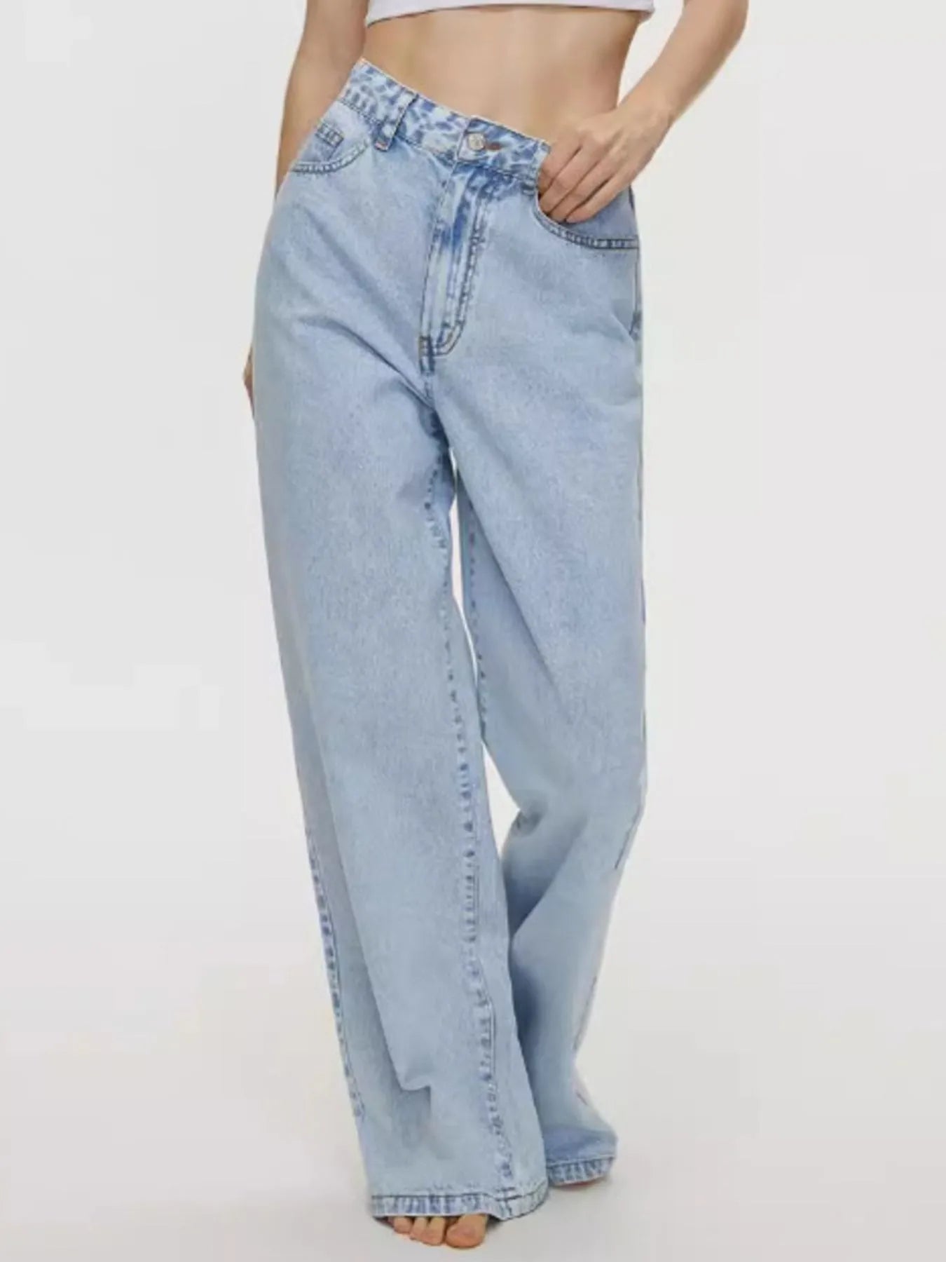 High-Waisted Wide Leg Jeans - Jeans Junction Online