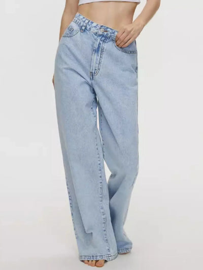 High-Waisted Wide Leg Jeans - Jeans Junction Online