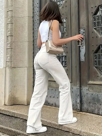 High-Waisted Wide Leg Jeans - Jeans Junction Online