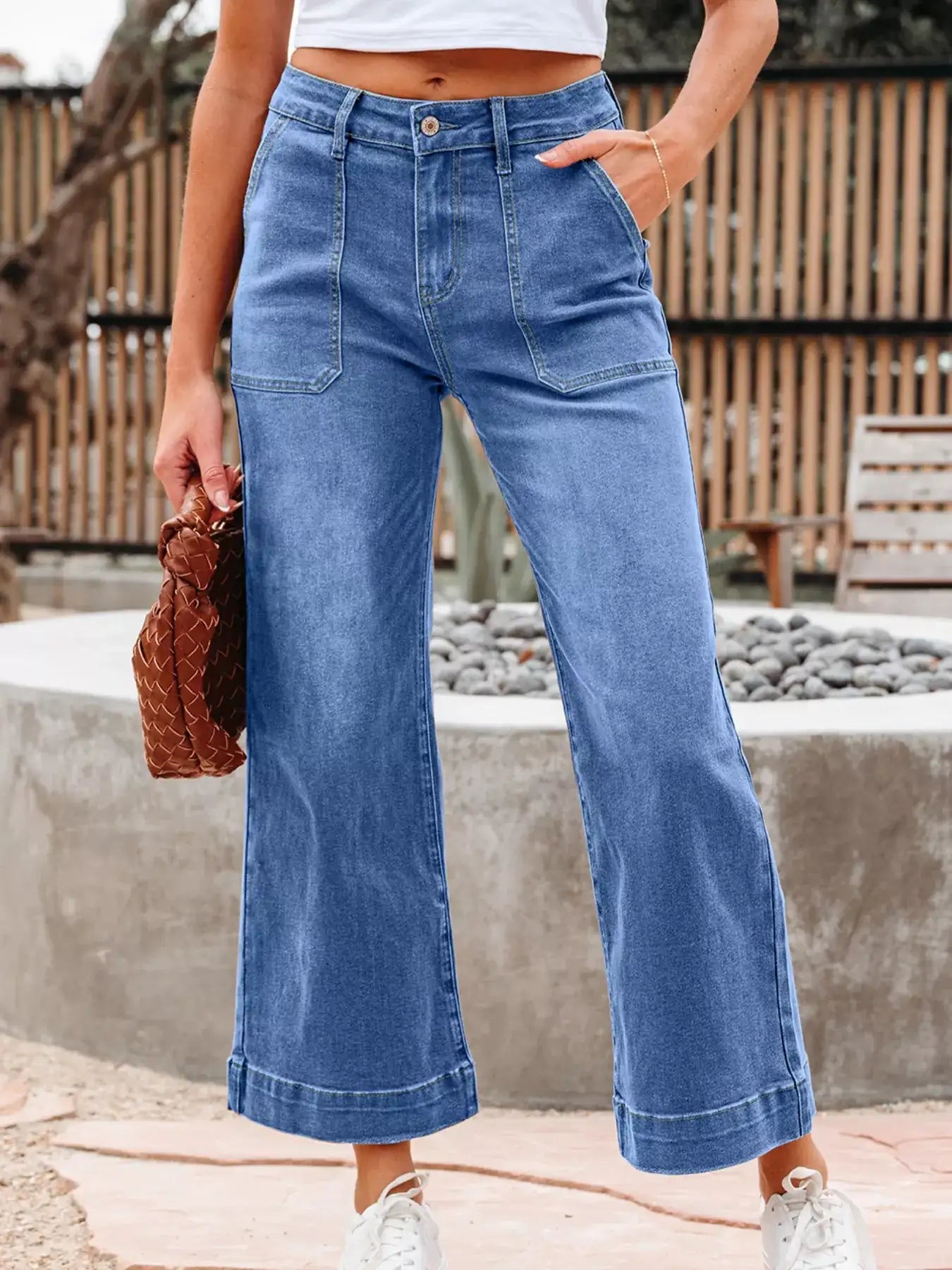 High-Waisted Wide Leg Flare Jeans - Jeans Junction Online