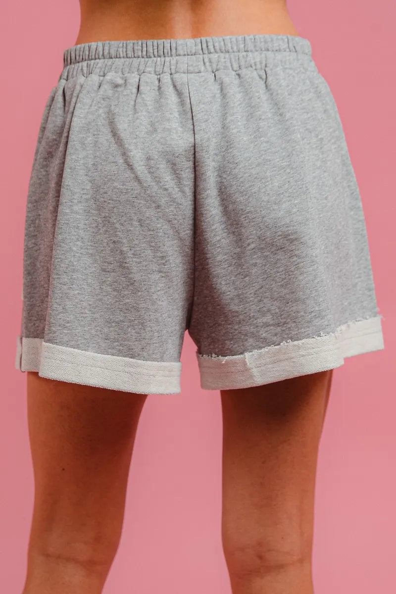 BiBi French Terry Knit Shorts with Side Pocket - Jeans Junction Online