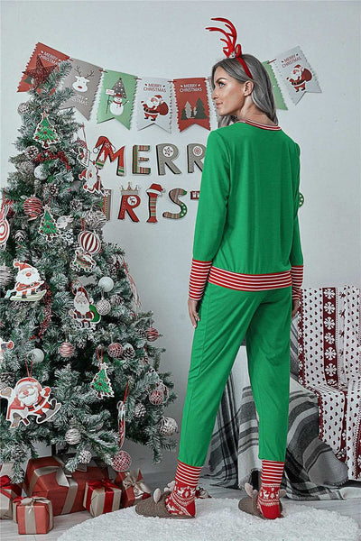 Full Size MERRY CHRISTMAS Graphic Top and Pants Lounge Set - Jeans Junction Online