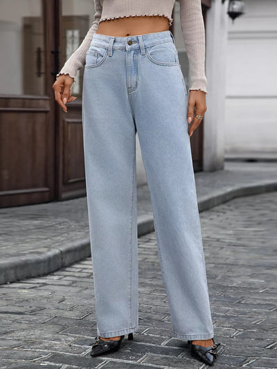 High Waisted Wide Leg Jeans - Jeans Junction Online