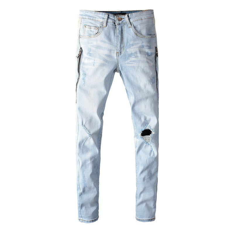 High Street Fashion Men's Jeans With Holes - Jeans Junction Online