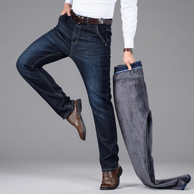 Middle-aged And Elderly Thick Winter Warm Trousers - Jeans Junction Online