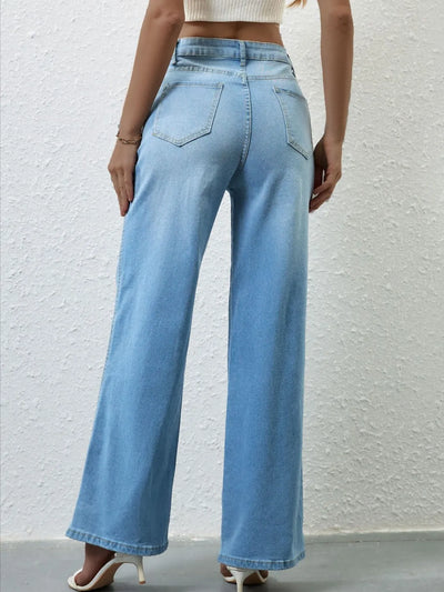 High Rise Wide Leg Jeans - Jeans Junction Online