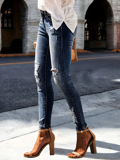 Distressed Skinny Jeans - Jeans Junction Online