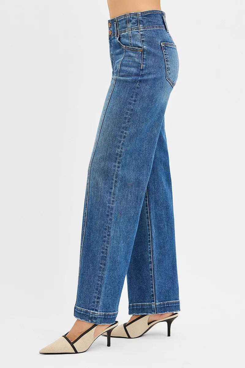 RISEN Mid Rise Fit Wide Baggy Jeans - Jeans Junction Online