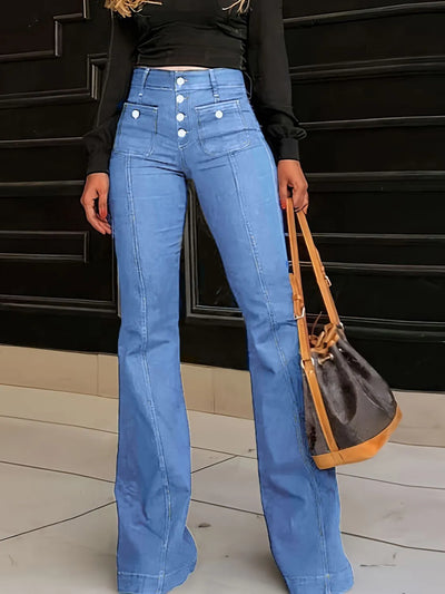 Flare Jeans with Pockets - Jeans Junction Online