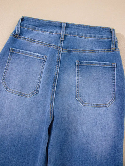 High-Waisted Wide Leg Flare Jeans - Jeans Junction Online