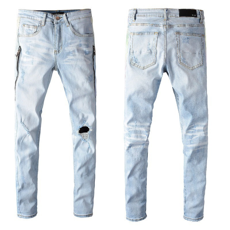 High Street Fashion Men's Jeans With Holes - Jeans Junction Online