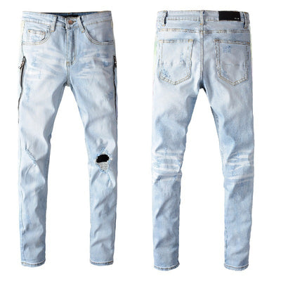 High Street Fashion Men's Jeans With Holes - Jeans Junction Online