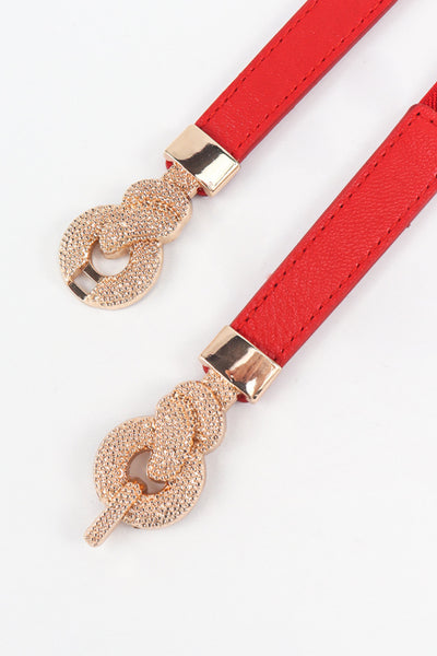 Zinc Alloy Buckle PU Leather Belt - Jeans Junction Online