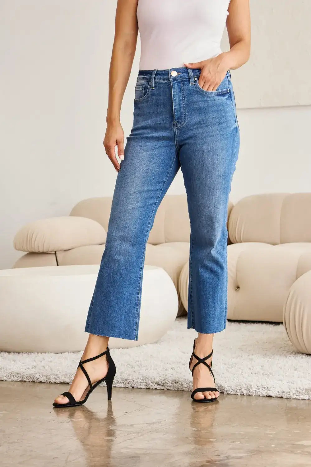 RFM Mini Mia Full Size Tummy Control High Waist Jeans - Jeans Junction Online