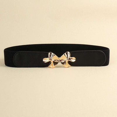 Alloy Buckle Elastic Belt - Jeans Junction Online