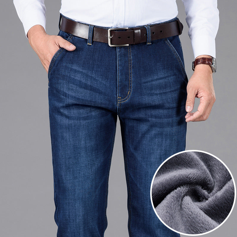 Middle-aged And Elderly Thick Winter Warm Trousers - Jeans Junction Online