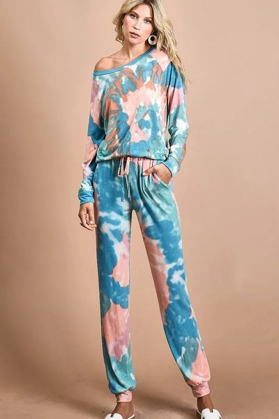BiBi Tie Dye French Terry Jogger Pants - Jeans Junction Online