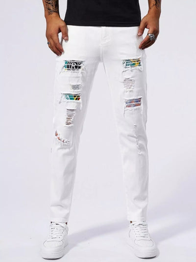 Men's Distressed Slim Fit Jeans - Jeans Junction Online