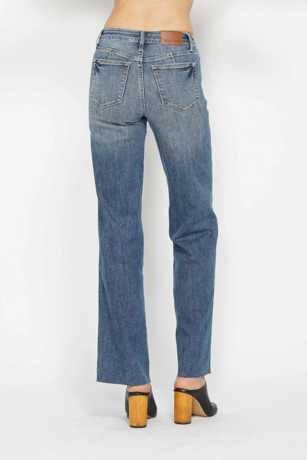 Judy Blue Full Size Tummy Control Straight Jeans - Jeans Junction Online