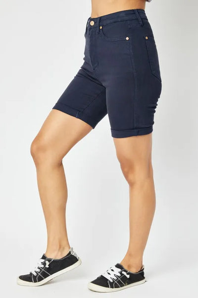 Judy Blue Full Size High Waist Tummy Control Bermuda Shorts - Jeans Junction Online