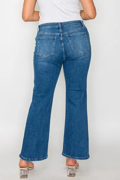 bytos Full Size Cat's Whiskers Mid Rise Ankle Jeans - Jeans Junction Online