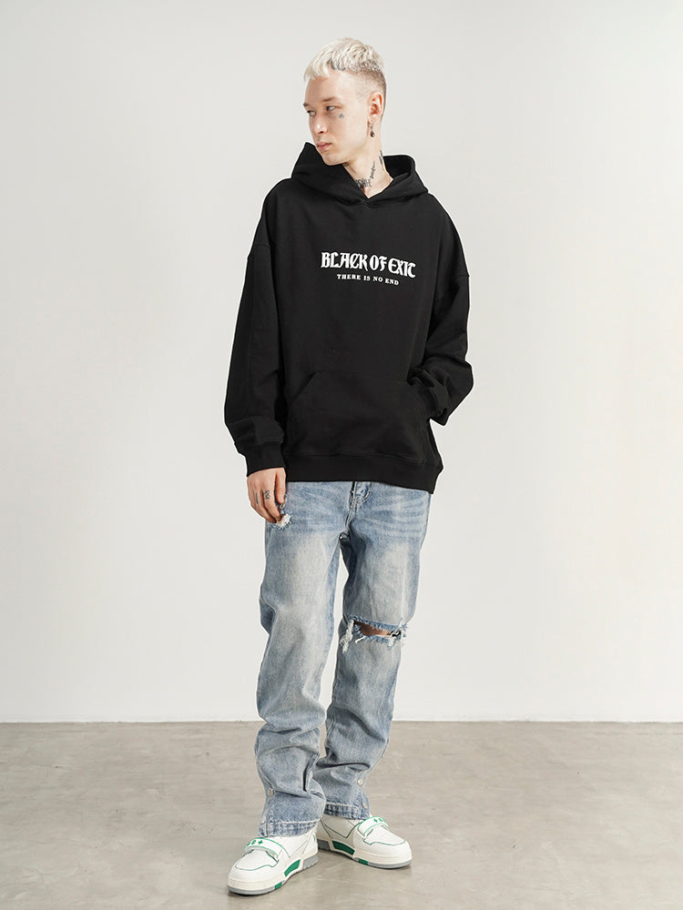 One-knee Hole-breasted Split Straight-leg Jeans - Jeans Junction Online