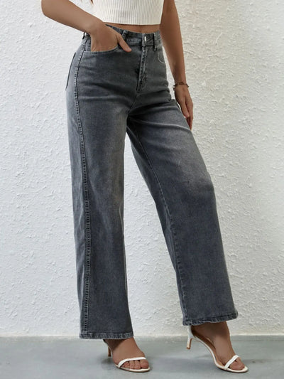 High Rise Wide Leg Jeans - Jeans Junction Online
