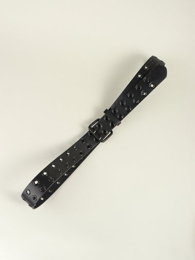 Grommet PU Leather Belt - Jeans Junction Online
